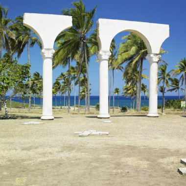 Memorial of Christopher Columbus's landing, Bahia de Bariay, Holguin Province, Cuba clipart