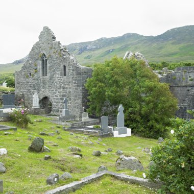 Murrisk Abbey harabeleri, İlçe Mayo, İrlanda