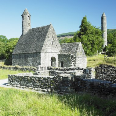 St. kevins Manastırı, glendalough, wicklow county, İrlanda