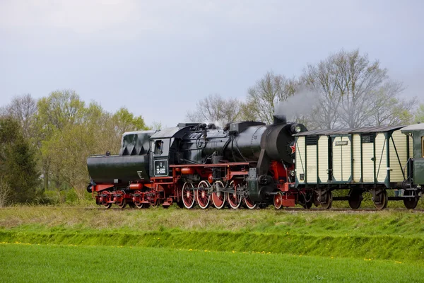 Tren de vapor, Veendam - Stadskanaal, Países Bajos — Foto de Stock