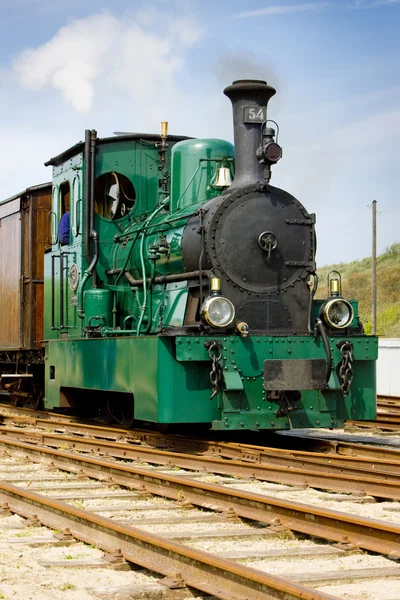Steam tram, RTM, Ouddorp, Países Baixos — Fotografia de Stock