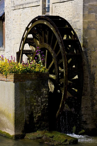 Vodní mlýn, bayeux, Normandie, Francie — Stock fotografie
