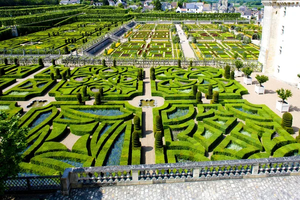 Villandry castle'nın Bahçe, Indre et loire, Merkezi, Fransa — Stok fotoğraf
