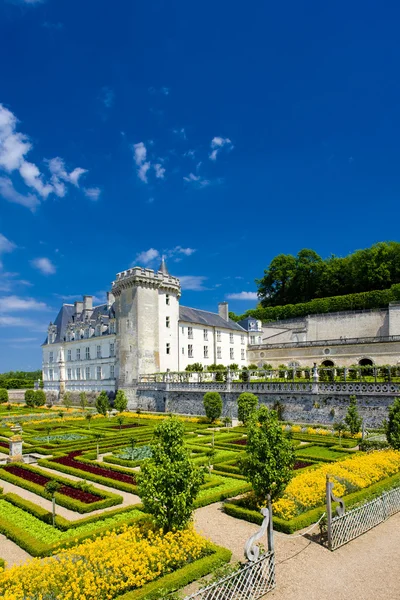 Château de Villandry avec jardin, Indre-et-Loire, Centre, France — Photo