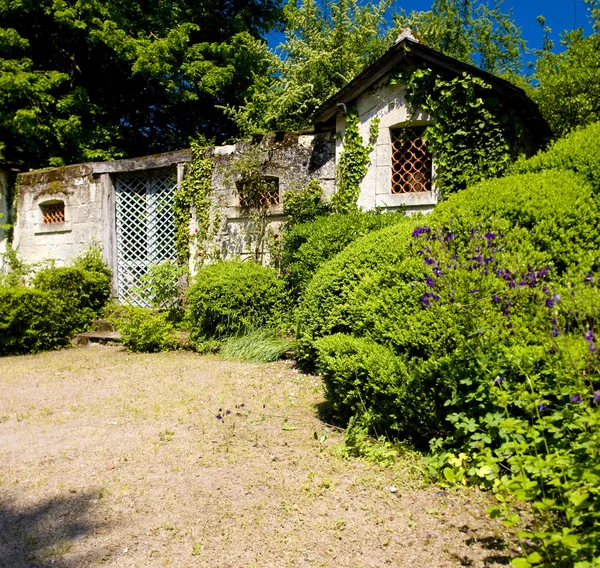 Купеческий двор замка Синк-Марс-ла-Пиль, Инь-э-Луара, Центр, Франция — стоковое фото