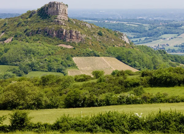 La roche de solutré, Burgund, Frankreich — Stockfoto
