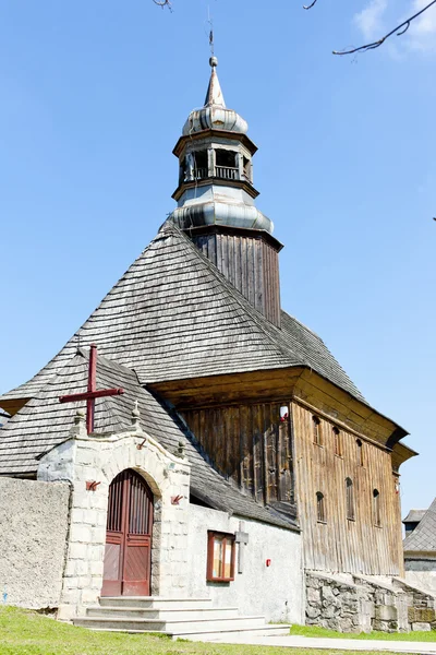 Ahşap kilise, nowa bystrzyca, Polonya — Stok fotoğraf
