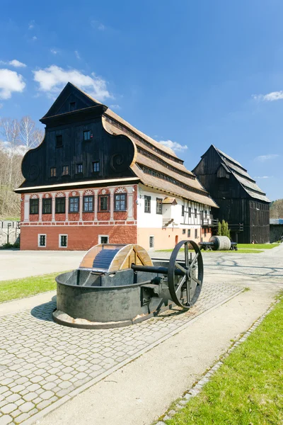 Papierfabriek, Duszniki-Zdroj, Silezië, Polen — Stockfoto