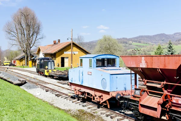 Museu ferroviário em Zubrnice, República Checa — Fotografia de Stock