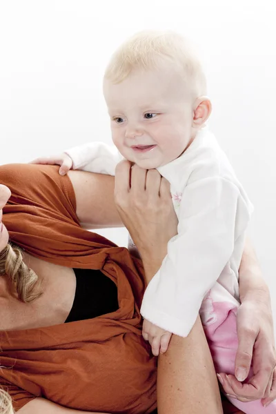 Portrait of mother with her baby — Stock Photo, Image