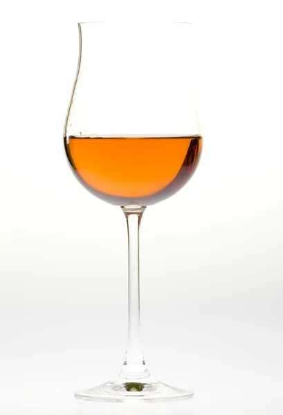 Wineglass with rosé wine — Stok fotoğraf