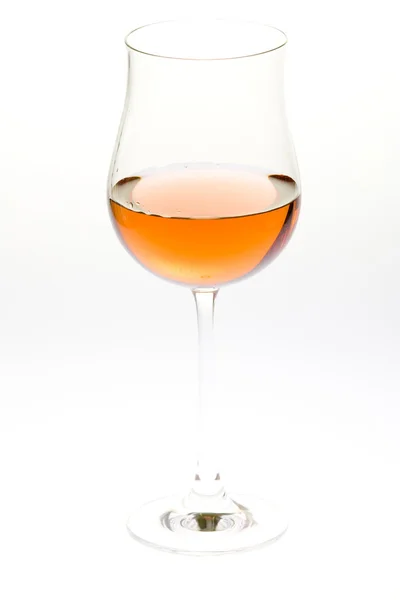 Wineglass with rosé wine — 스톡 사진