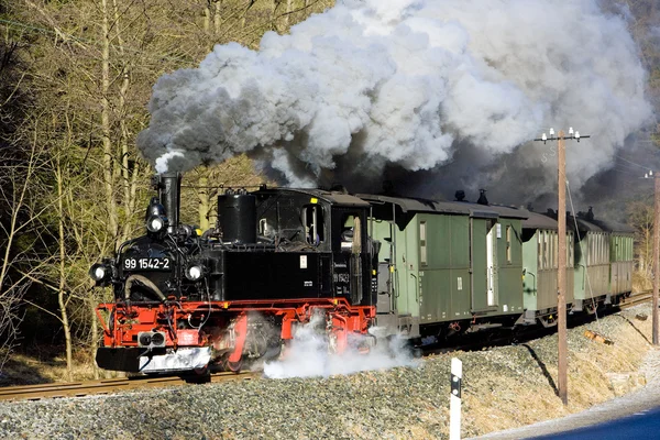 Steam train, Steinbach - Jöhstadt, Germany — Stock fotografie