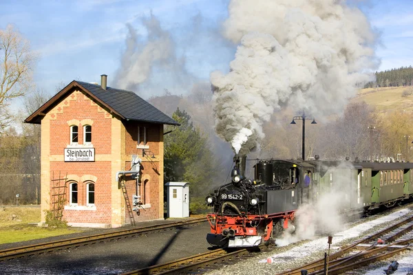 Steam train, Steinbach - Jöhstadt, Germany — стокове фото