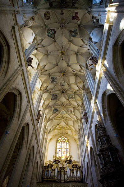 チェコ共和国、クトナー ・ ホラの聖バルバラ大聖堂の内部 — ストック写真