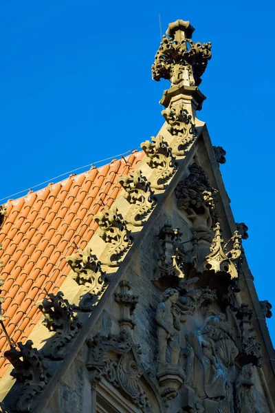 Detail des Steinhauses, Kutna hora, Tschechische Republik — Stockfoto