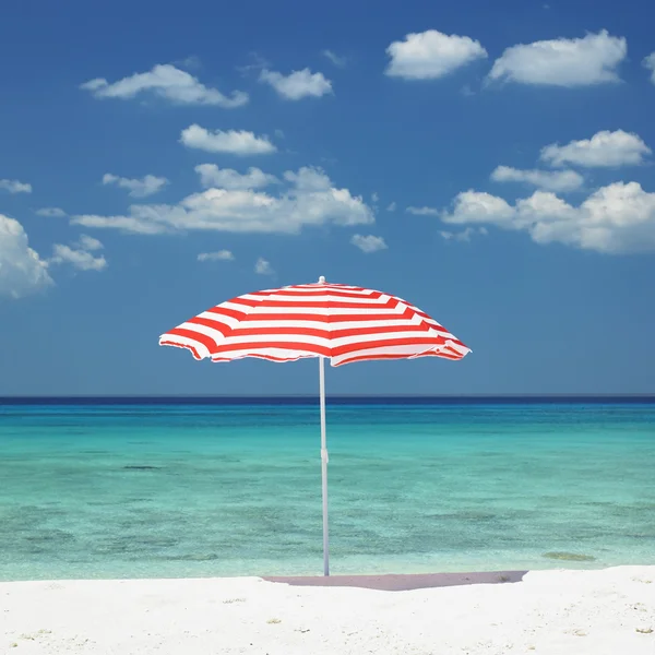 Parasolka, maria la gorda beach, prowincji pinar del rio, Kuba — Zdjęcie stockowe