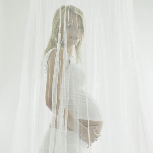 Retrato da mulher grávida — Fotografia de Stock