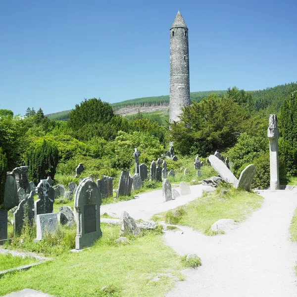 St. kevins Manastırı, glendalough, wicklow county, İrlanda — Stok fotoğraf