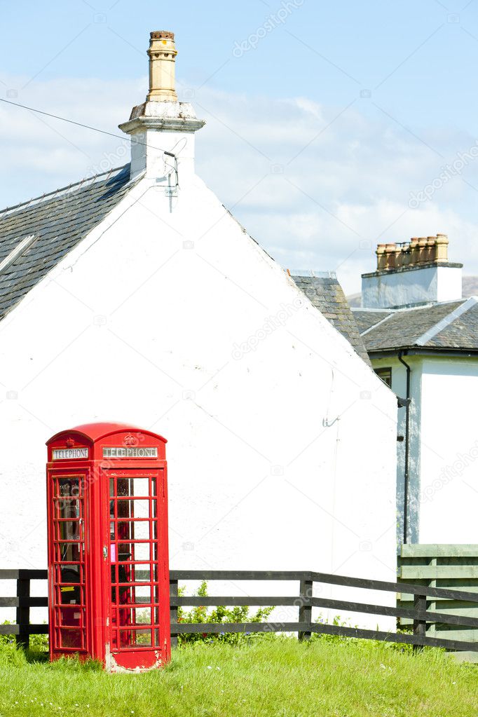 Telephone booth, Laggan, Scotland