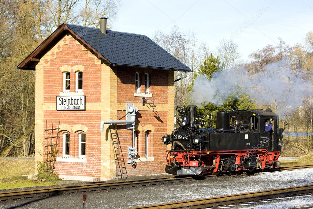 Steam locomotive, Steinbach - Jöhstadt, Germany
