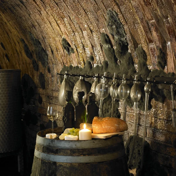 Wine still life, Biza winery, Cejkovice, Czech Republic — Stock Photo, Image