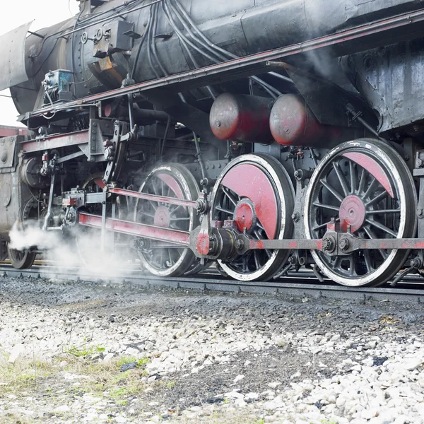 Detalle de locomotora de vapor (33-326), Dubrava, Bosnia y Hercego —  Fotos de Stock
