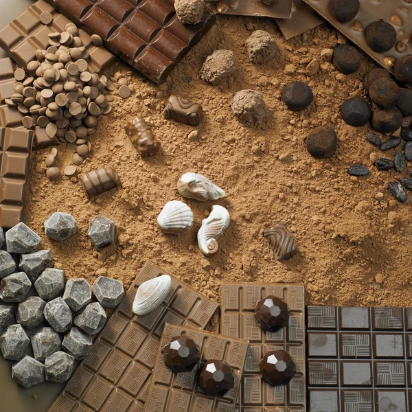 Çikolata natürmort — Stok fotoğraf