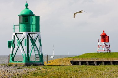 Lighthouses, Stavoren, Friesland, Netherlands clipart