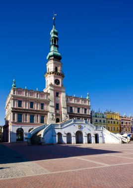 Belediye, ana square (rynek WIELKI), zamosc, Polonya