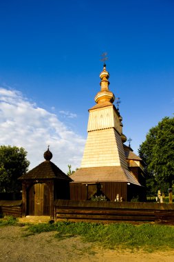 Wooden church, Ladomirova, Slovakia clipart