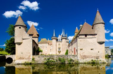 Chateau de la Clayette, Burgundy, France clipart