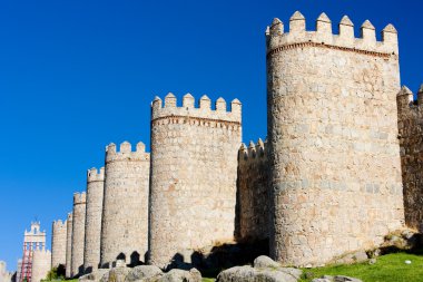 Fortification of Avila, Castile and Leon, Spain clipart