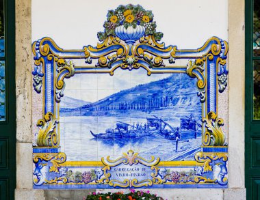 çini (azulejos) tren istasyonu pinhao, douro valley, por