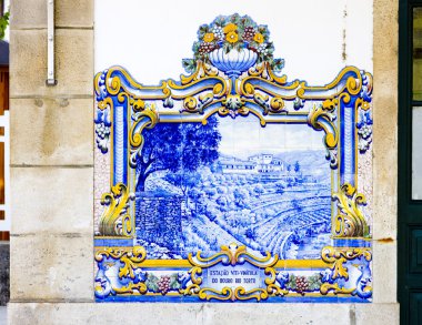 çini (azulejos) tren istasyonu pinhao, douro valley, por