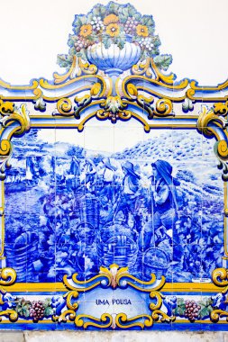 çini (azulejos) tren istasyonu pinhao, douro valley, por