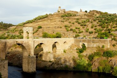Roman bridge, Alcantara, Caceres Province, Extremadura, Spain clipart
