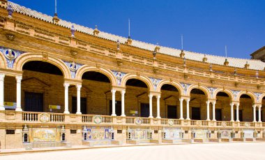 İspanyol Meydanı (plaza de espana), Sevilla, Endülüs, İspanya