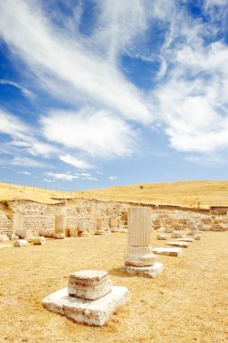 arkeolojik bir yer, Roma şehri, segobriga, saelices, Kastilya