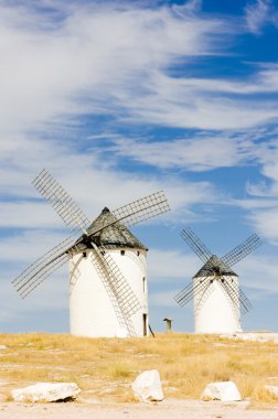 Yel değirmenleri, Campo de Criptana, Kastilya-La Mancha, İspanya