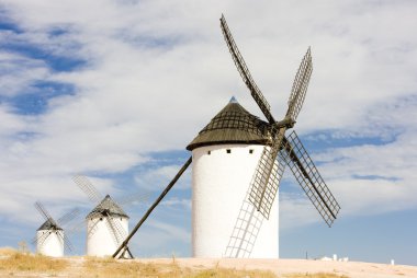 Yel değirmenleri, Campo de Criptana, Kastilya-La Mancha, İspanya