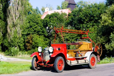 Historical fire engine, Czech Republic clipart