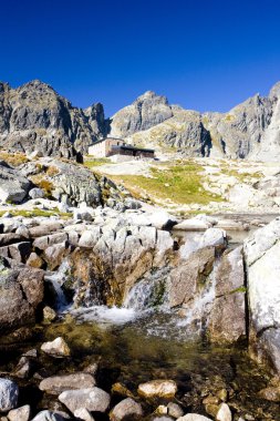 arka plan, vysoke tatry küçük soğuk Vadisi ve teryho yazlık