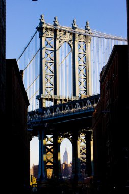 Manhattan Bridge, New York City, USA clipart