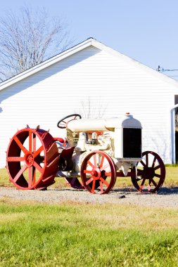 Old tractor near Jonesboro, Maine, USA clipart
