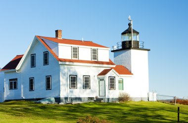 Deniz feneri fort point ışık, stockton yaylar, maine, ABD