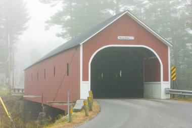 Cresson Crossing Covered Bridge (1859), Sawyers, New Hampshire, clipart