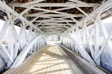 Groveton Covered Bridge (1852), New Hampshire, USA clipart