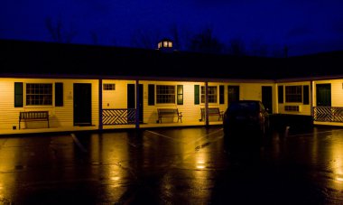 Motel, gece, Kuzey conway, new hampshire, ABD