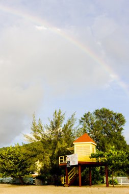 Cabin on the beach, Grand Anse Bay, Grenada clipart